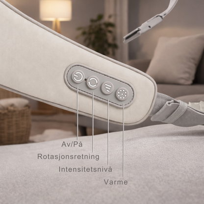 Elektrisk Shiatsu Nakkemassasje apparat for Nakke og Skuldre - ND1