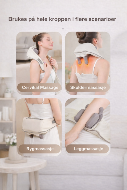 Elektrisk Shiatsu Nakkemassasje apparat for Nakke og Skuldre - ND1