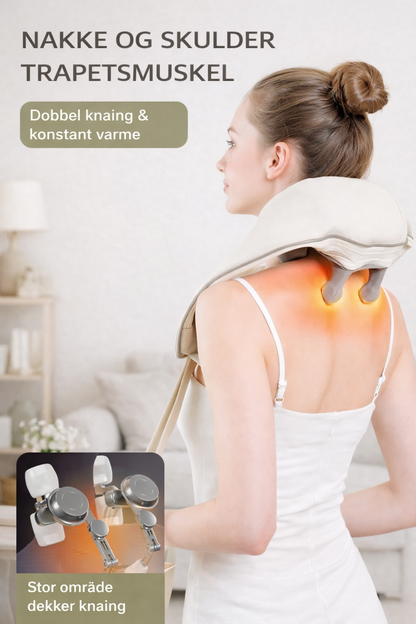 NordLykke Elektrisk Shiatsu Nakkemassasjeapparat for Nakke og Skuldre – ND1
