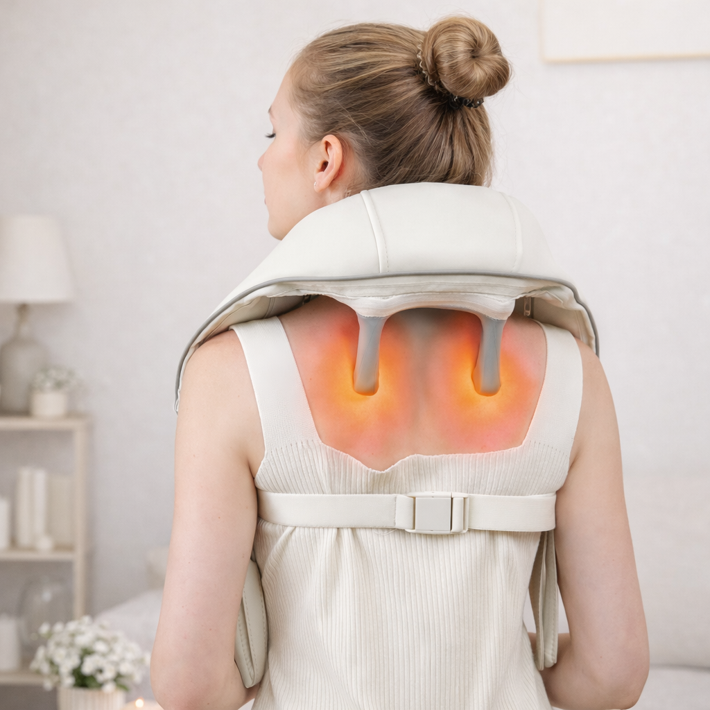 NordLykke Elektrisk Shiatsu Nakkemassasjeapparat for Nakke og Skuldre – ND1